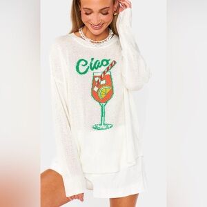 NWOT Show Me Your MuMu 'Ciao' Cocktail Sweater